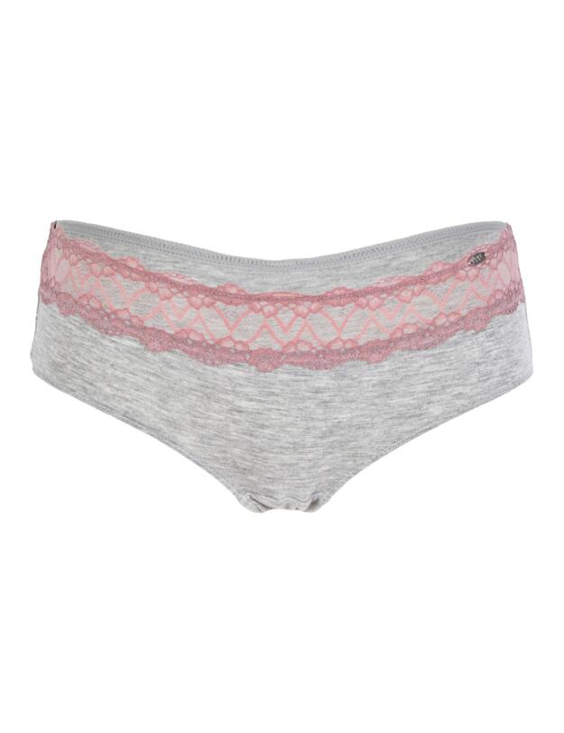 Pretty Polly Casual Comfort Lingerie Shorty Grey Marl / Sugar Plum