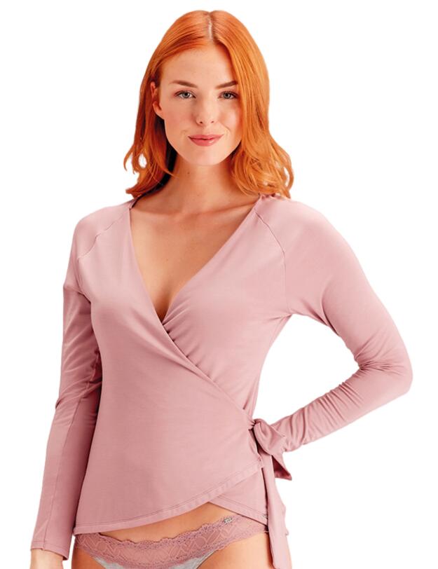Pretty Polly Casual Comfort Nightwear Wrap Top Sugar Plum