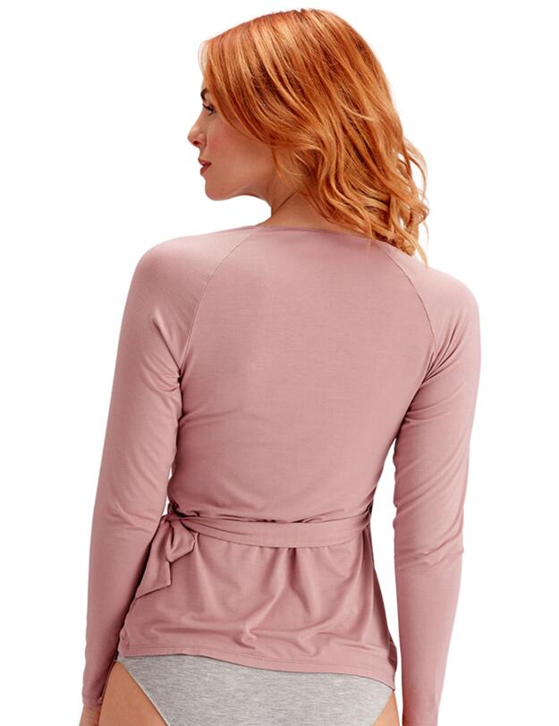 Pretty Polly Casual Comfort Nightwear Wrap Top Sugar Plum
