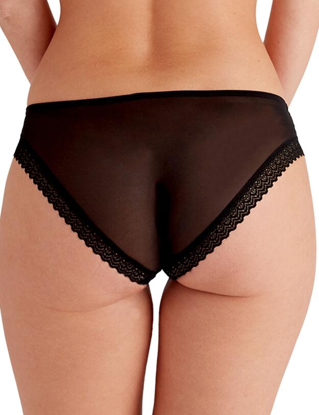  Pretty Polly Graphic Mesh Brief Black