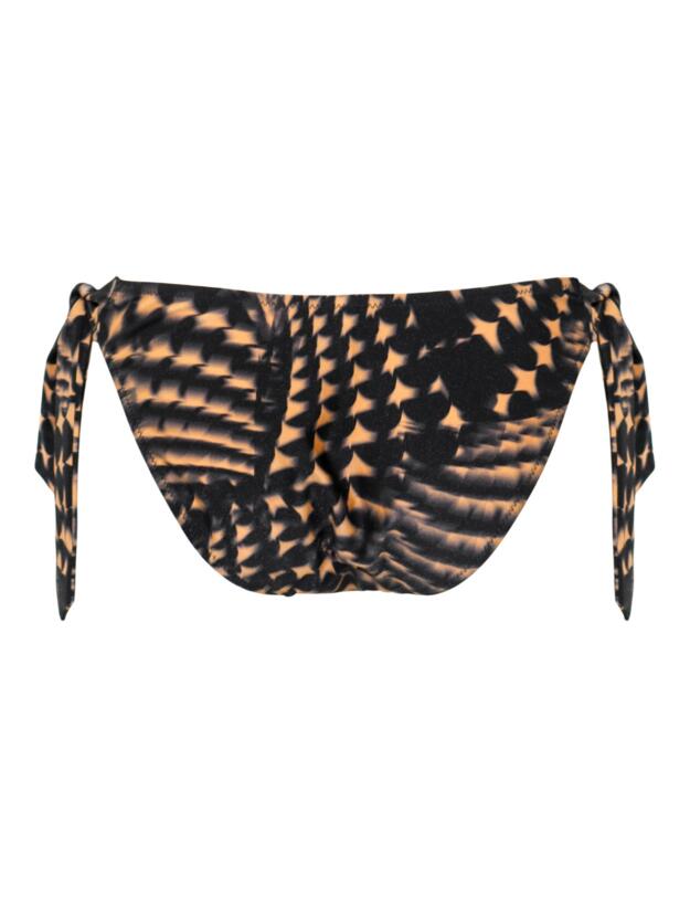 Pour Moi Portofino High Leg Tie Side Bikini Brief Black/Gold 