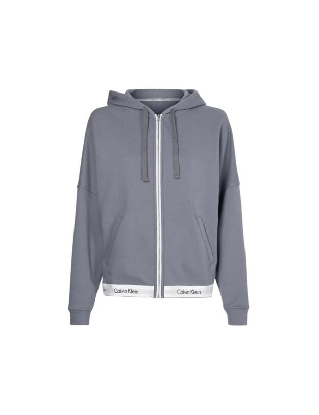 Calvin Klein Modern Cotton Hoodie Pewter 