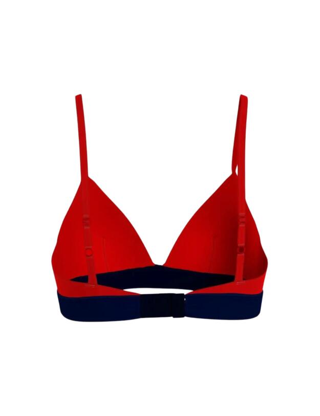 Tommy Hilfiger Triangle Bralette Bra Primary Red