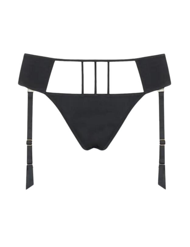 Coco De Mer Sylph Suspender Knicker Black 