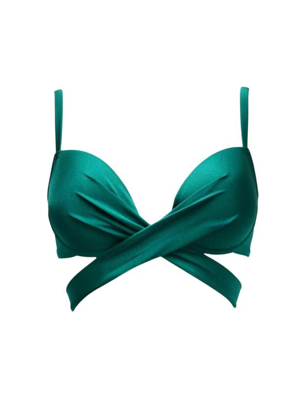  Pour Moi Space Wrap Around Bikini Top Forest