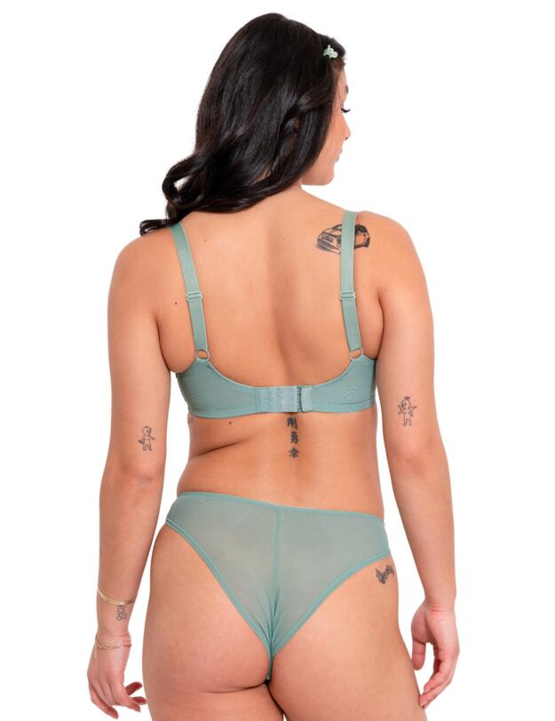 Curvy Kate Happy Boobs And Bums Brazilian Brief Sage Green