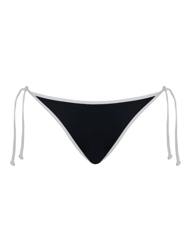 Curvy Kate Minimalist Tie Side Bikini Brief Black/White