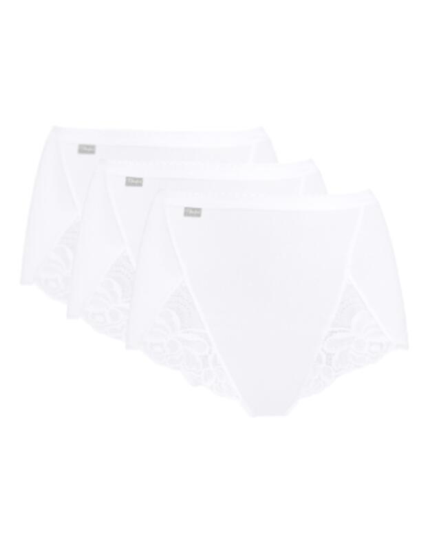 Playtex Cotton Feminine Stretch Maxi Brief 3 Pack White