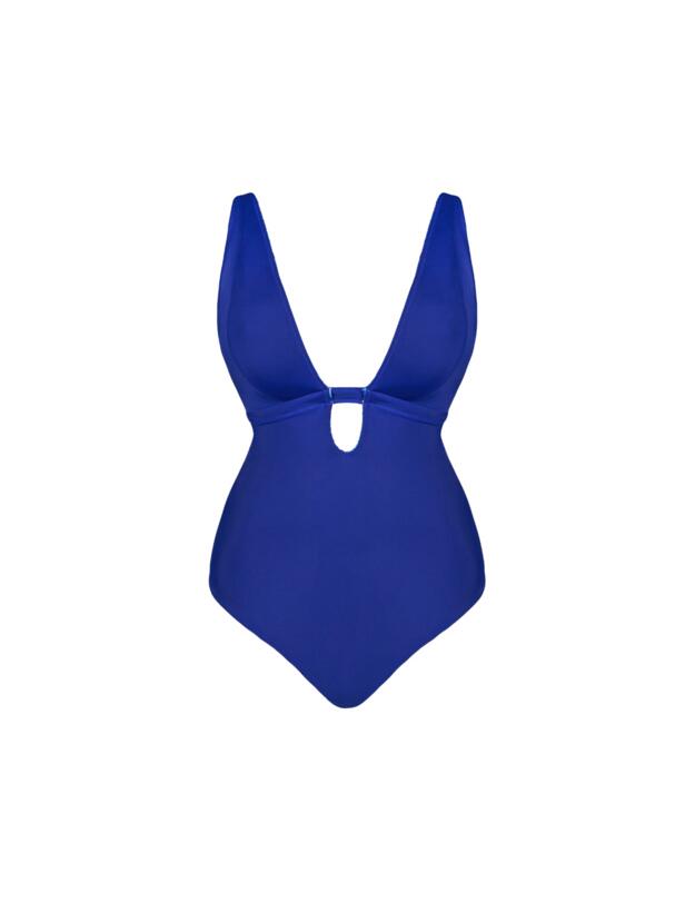 Curvy Kate Mykonos Reversible Non-Wired Swimsuit Blue Print 