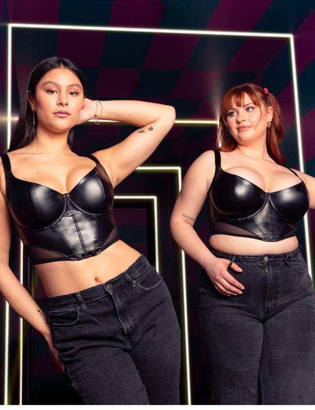 Curvy Kate Storm Scooped Balcony Longline Bra Black