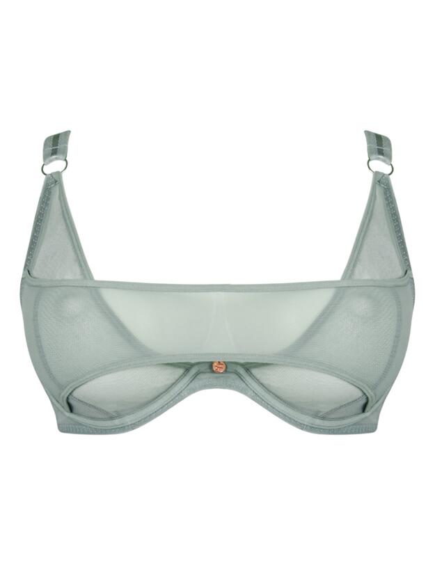 Scantilly by Curvy Kate Peep Show Plunge Bra Sage Green