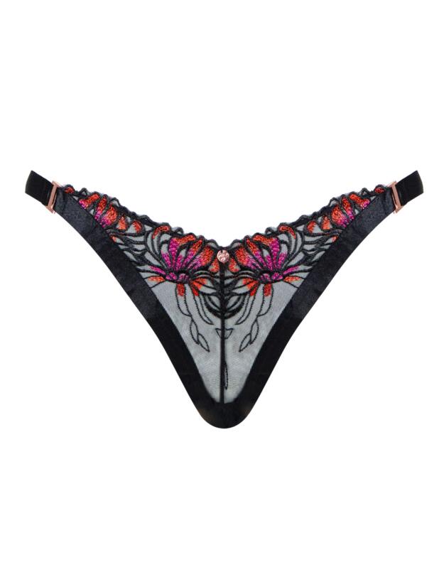 Scantilly By Curvy Kate Mesmerise Brazilian Brief  Black Multi
