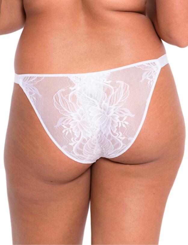 Scantilly By Curvy Kate Unveiled Brazilian Brief White 