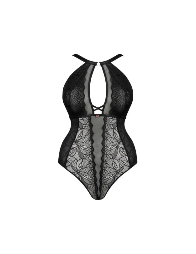 Scantilly by Curvy Kate Opulence Stretch Lace Body Black