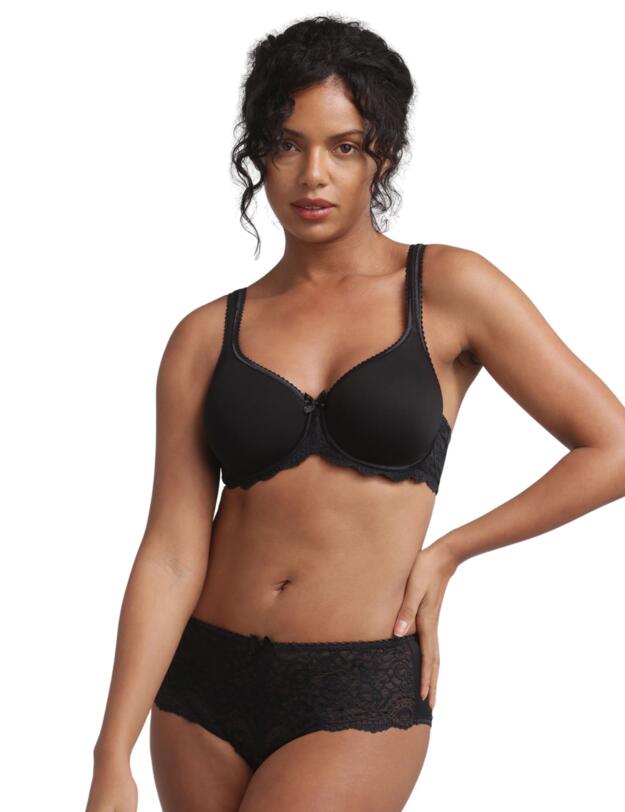 Playtex Flower Elegance Lace Brief Black