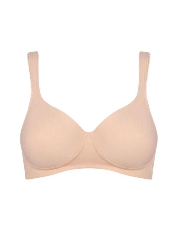 Triumph Modern Soft + Cotton Padded Bra Neutral Beige
