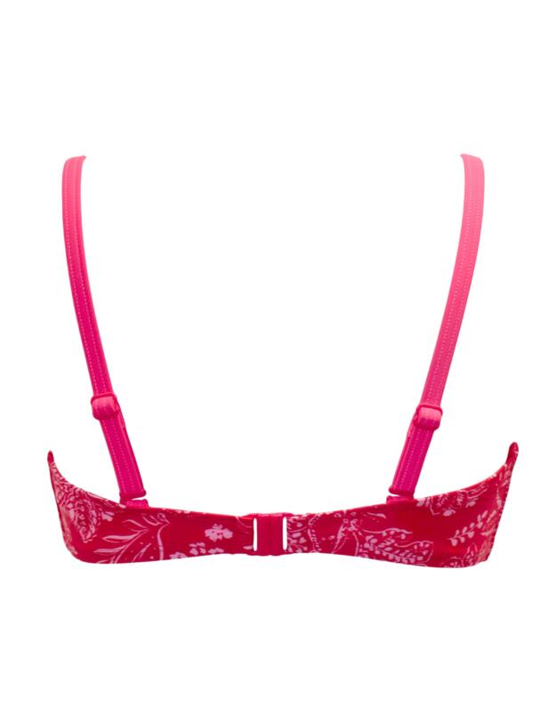 Pour Moi Palm Springs Padded Underwired Convertible Bikini Top Red/Pink