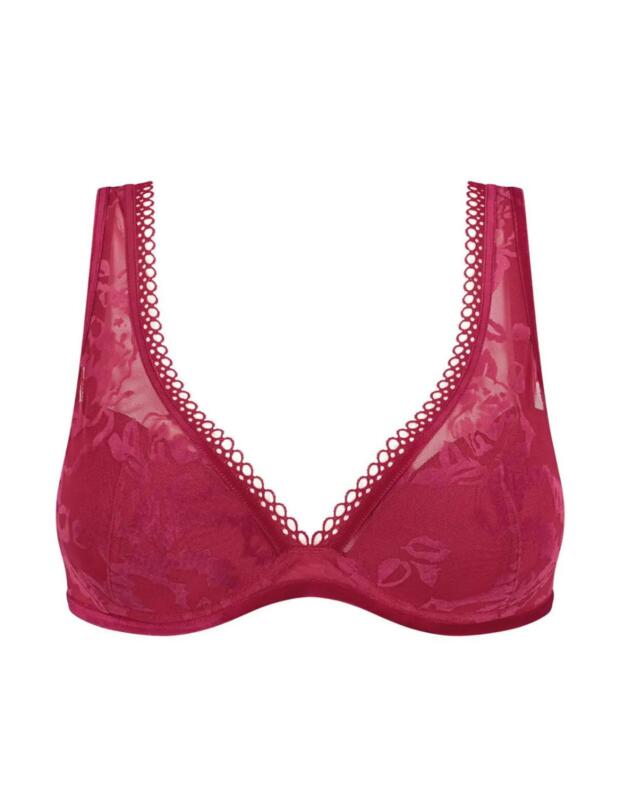 Triumph Velvet Rose Spotlight Padded Bra Rosso Masai