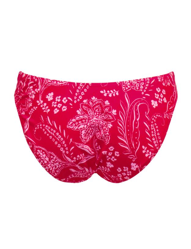 Pour Moi Palm Springs Colour Block Tab Bikini Brief Red/Pink