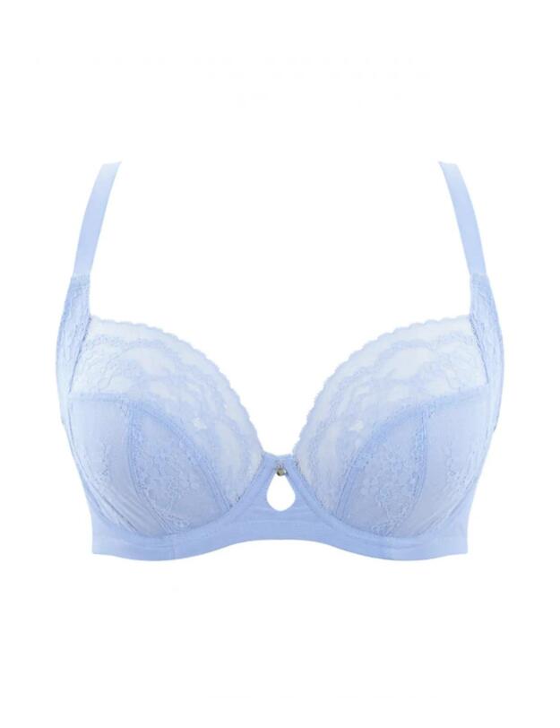 Cleo by Panache Alexis Low Front Balconnet Bra Bluebell