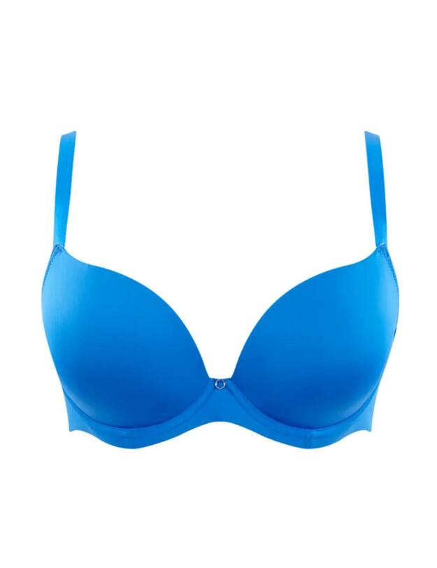 Cleo by Panache Koko Chic Moulded Plunge T-Shirt Bra Electric Blue