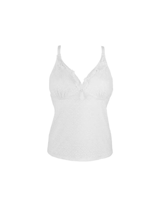 14208 Pour Moi Castaway Underwired Halter Tankini Top - 14208 White