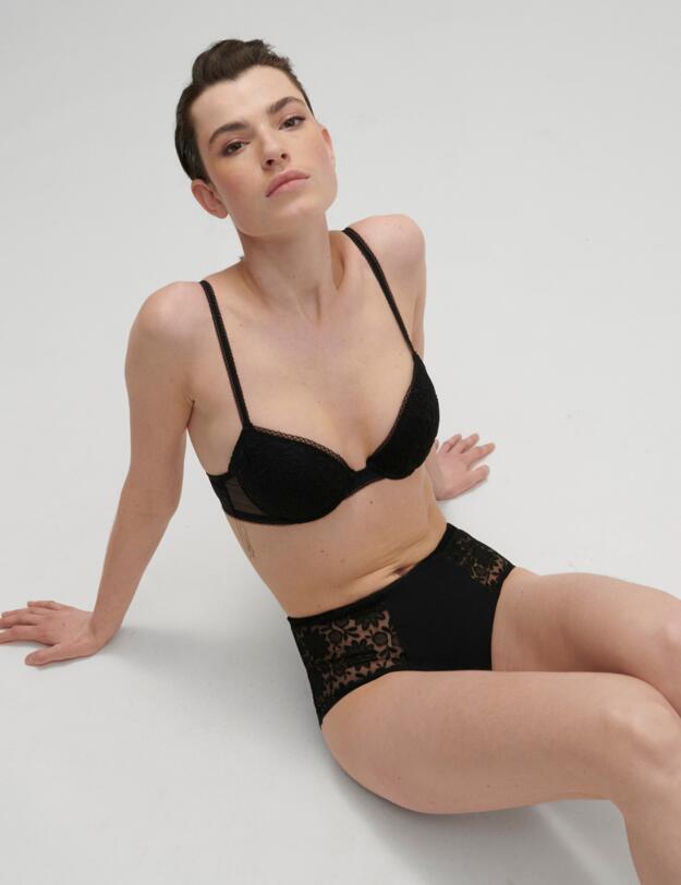 Simone Perele Amazone Push Up Bra Black