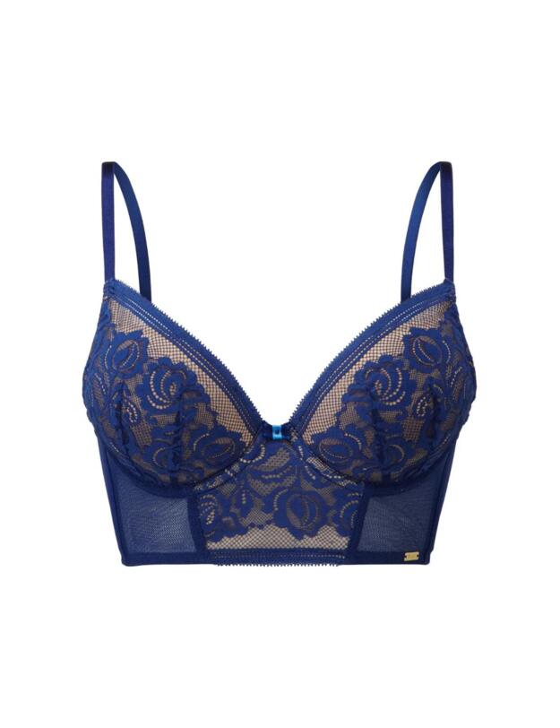 Gossard Encore Padded Longline Bra Imperial Blue