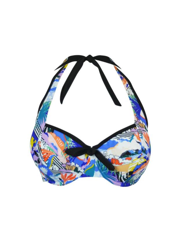 Pour Moi Halcyon Underwired Halter Bikini Top Multi