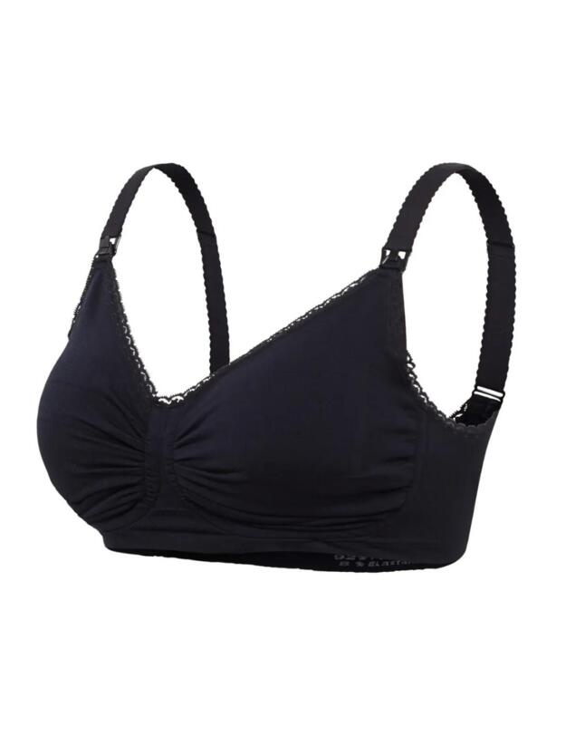 Carriwell Padded & Carri-Gel Nursing Bra Black