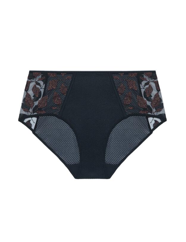Simone Perele Dahlia Deep Brief Copper Black