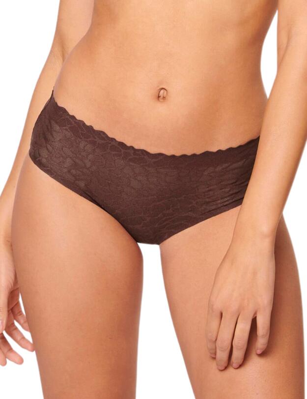 Sloggi Zero Feel Lace Hipster Brief  Ebony Brown