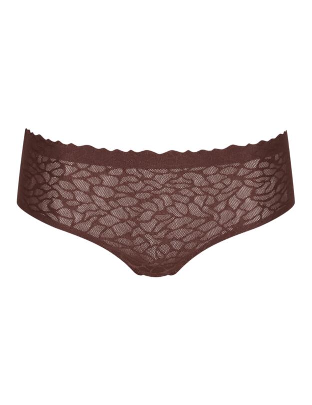 Sloggi Zero Feel Lace Hipster Brief  Ebony Brown