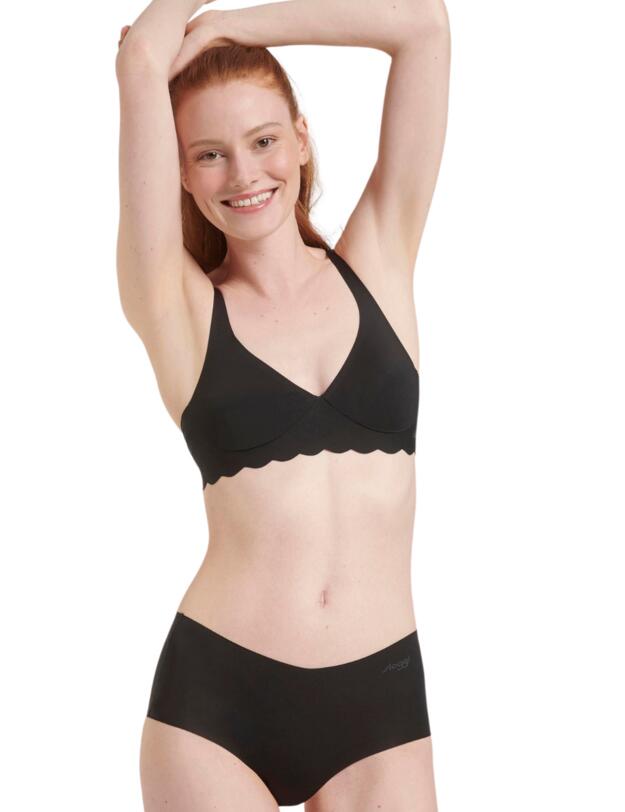  Sloggi Zero Microfibre Short Briefs Black 