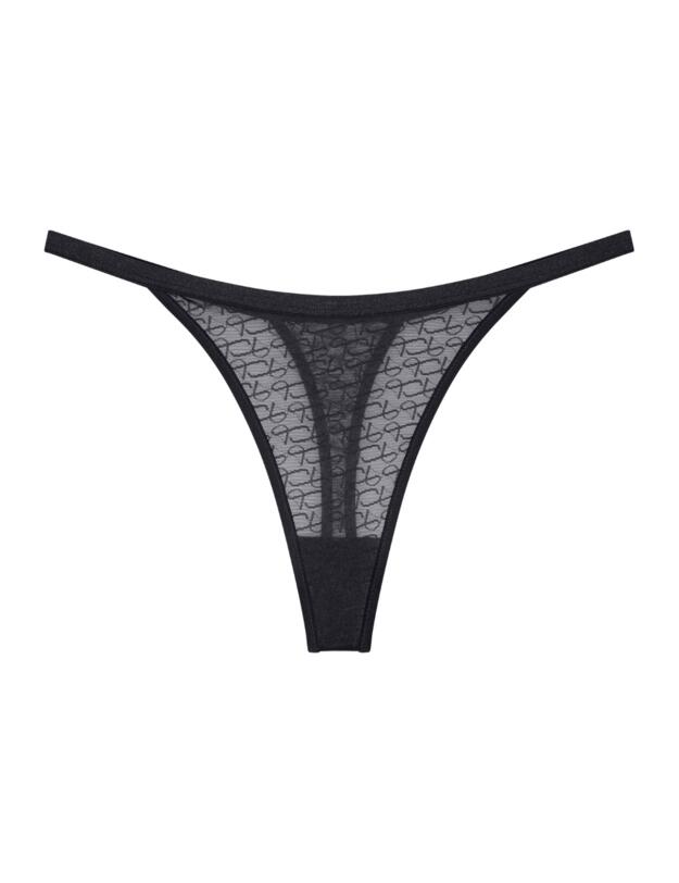 Triumph Signature Sheer Thong Black