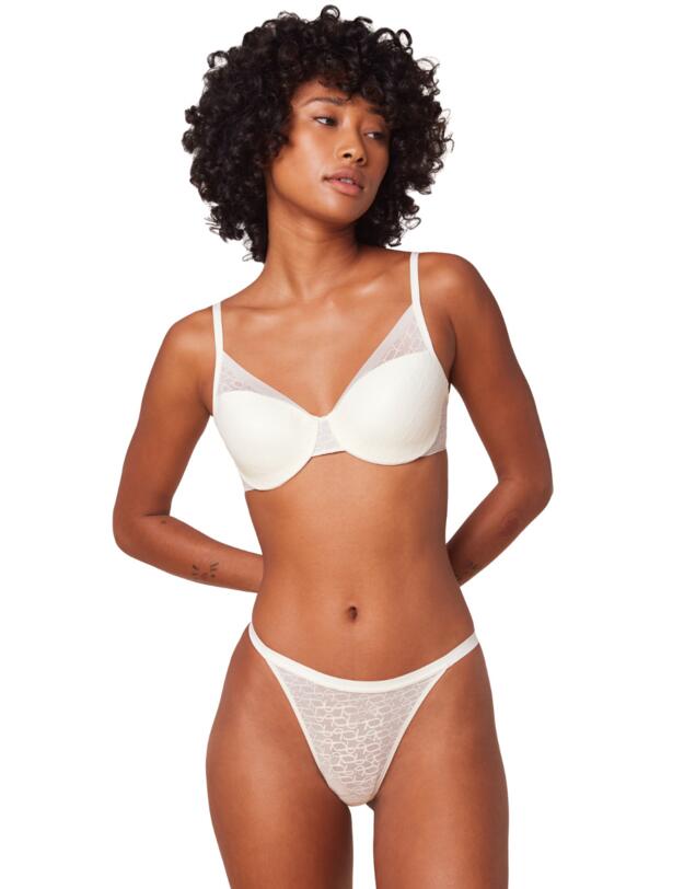 Triumph Signature Sheer Thong Ecru White
