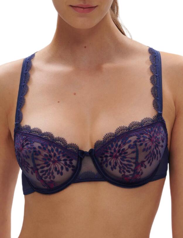 Simone Perele Singuliere Half Cup Bra Midnight