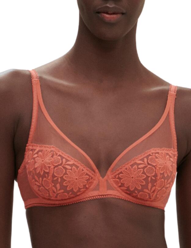 Simone Perele Amazone Plunge Full Cup Bra Texas Pink