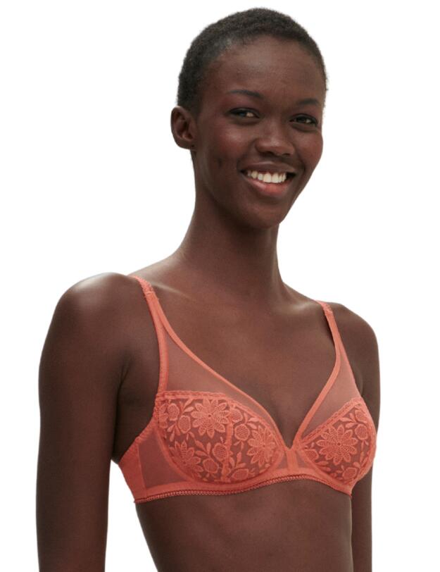 Simone Perele Amazone Plunge Full Cup Bra Texas Pink