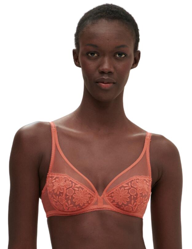 Simone Perele Amazone Plunge Full Cup Bra Texas Pink