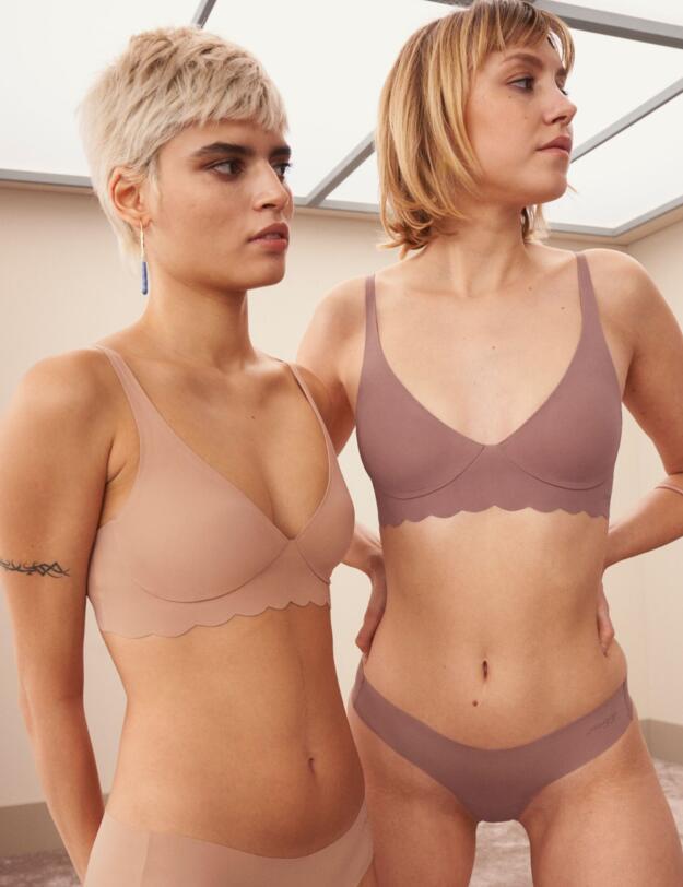  Sloggi Zero Microfibre Bralette Cacao
