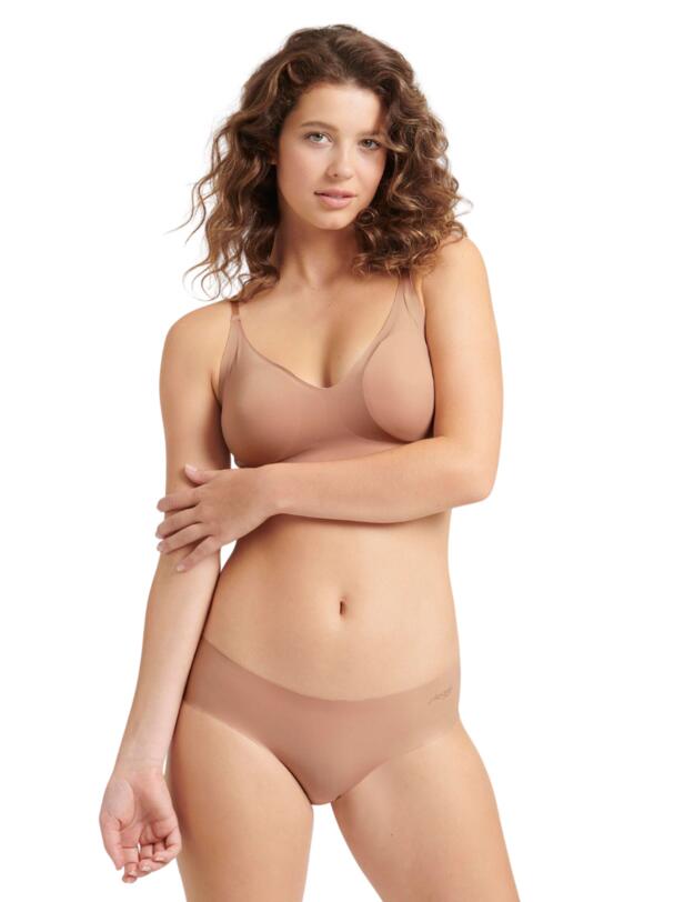 Sloggi Zero Microfibre Hipster Brief Cameo Brown