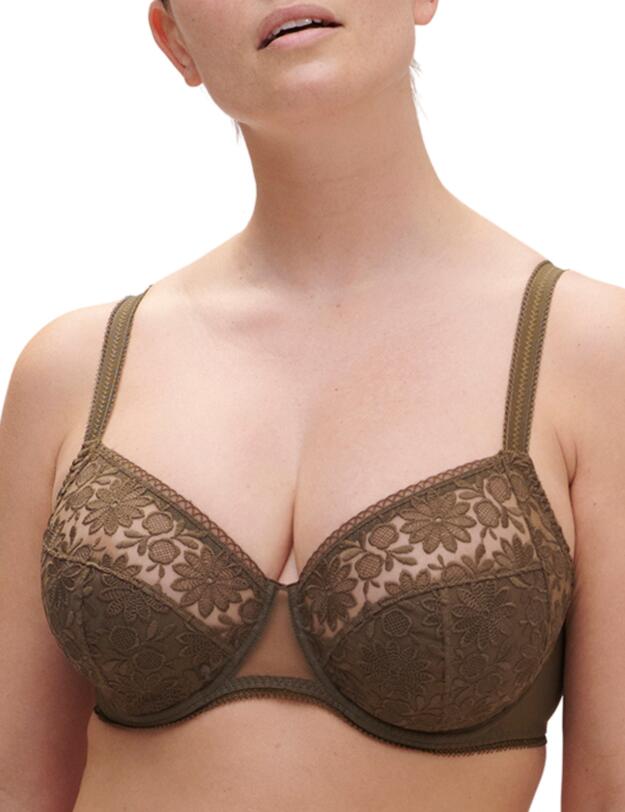 Simone Perele Amazone Full Cup Support Bra Nomad Green