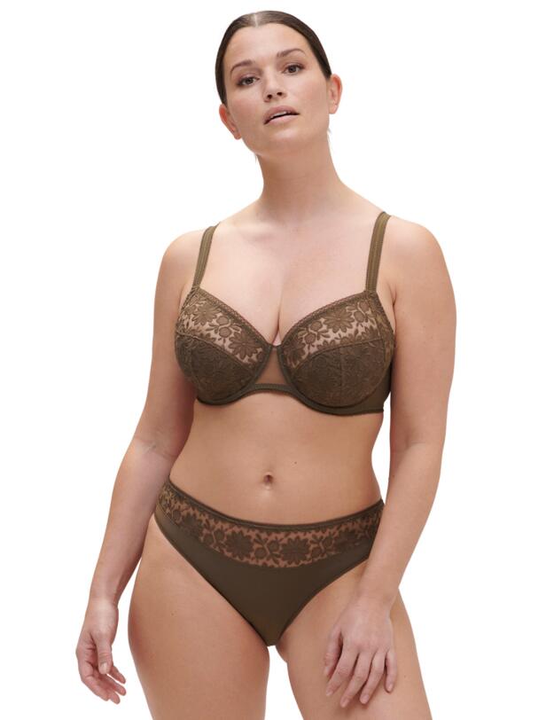Simone Perele Amazone Full Cup Support Bra Nomad Green