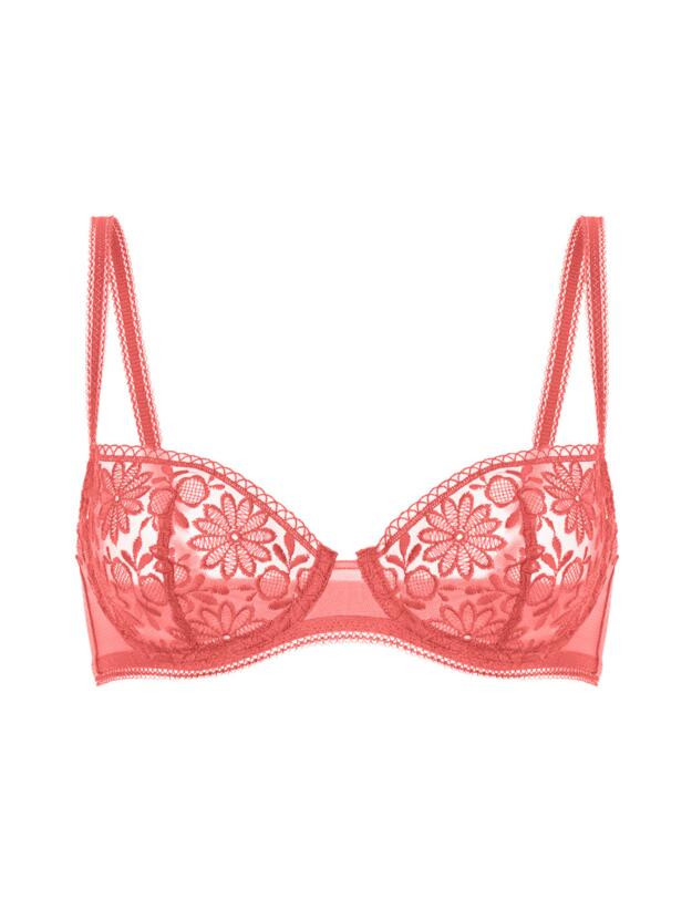 Simone Perele Amazone Half Cup Bra Texas Pink