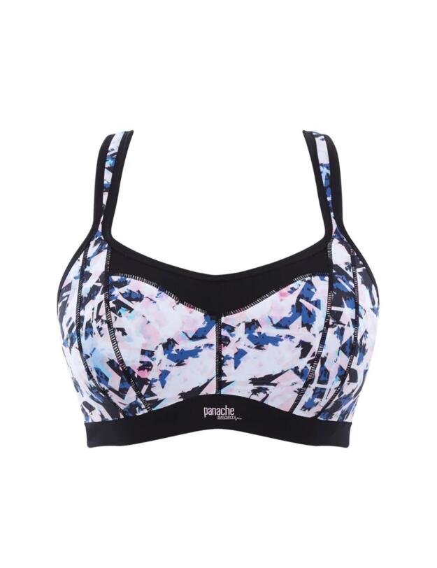 Panache Sports Racer Back Sports Bra Tie Dye Geo
