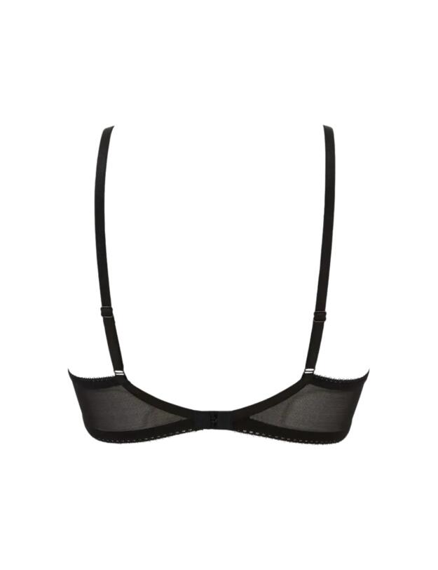 Gossard Swirl Padded Plunge Bra Black 