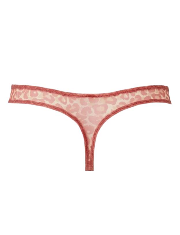 Gossard Glossies Leopard Thong Blush/Print