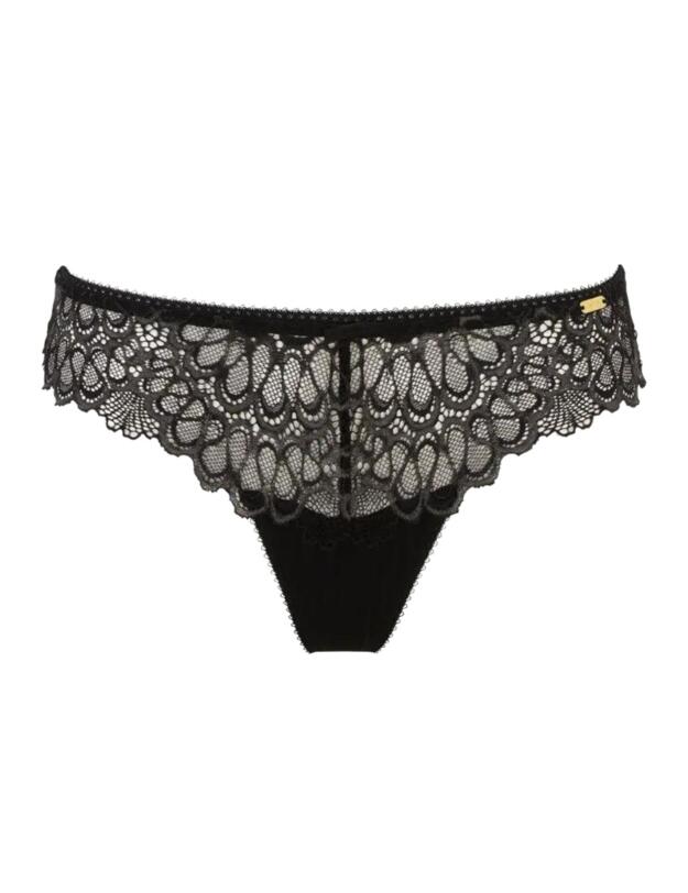 Gossard Swirl Thong Black 