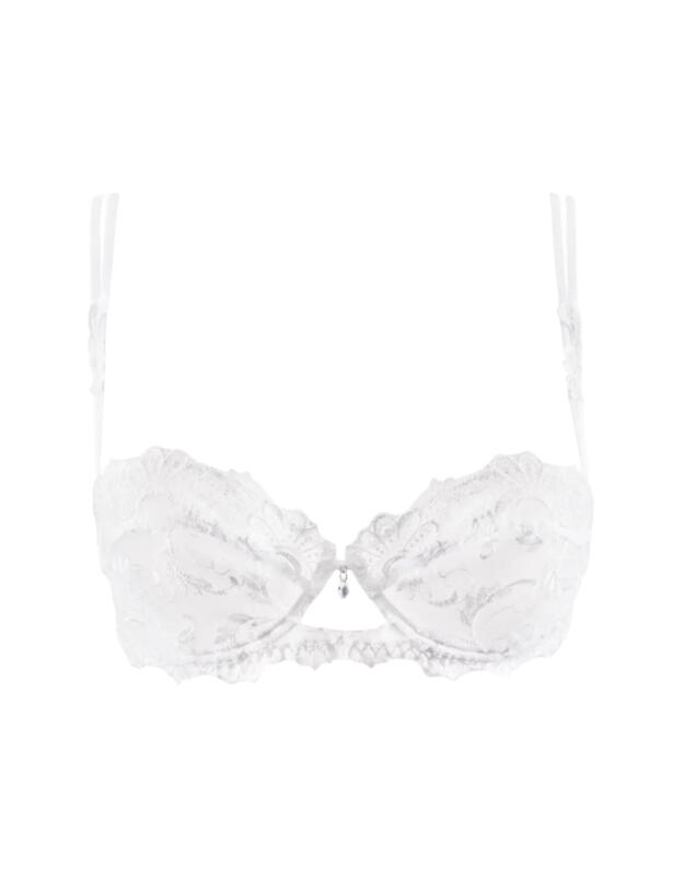 Lise Charmel Dressing Floral Half Cup Bra Blanc